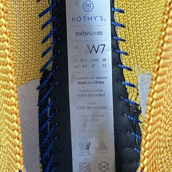 Rothy's 'The Point' Marigold Yellow Pointed Toe Flats - Picture 10 of 11